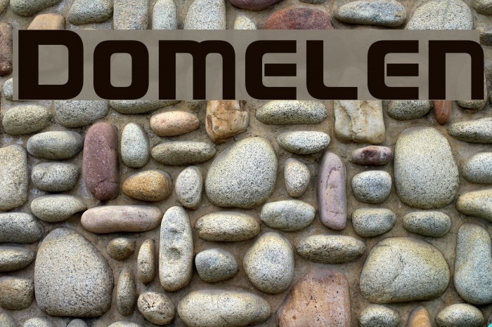 Domelen Font examples