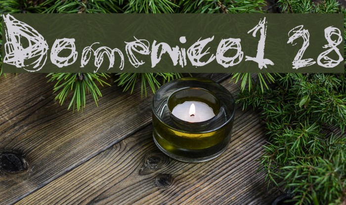 Domenico128 Font examples