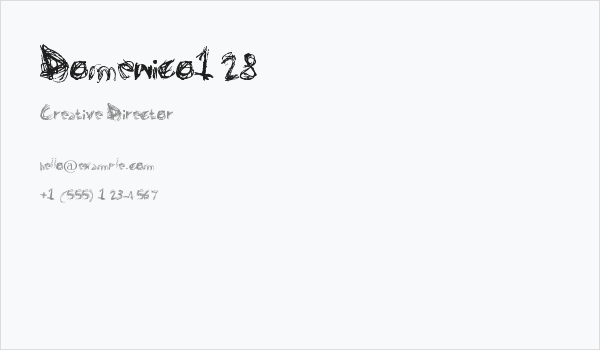 Domenico128 Business Card