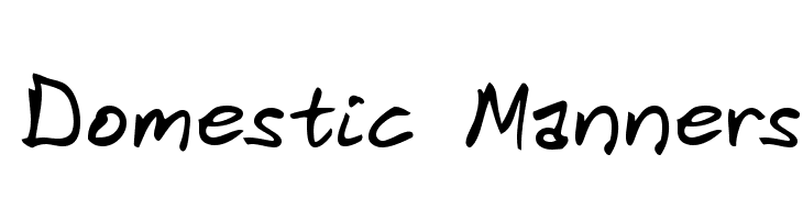Domestic Manners  font caratteri gratis
