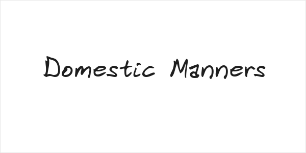 Domestic Manners Logo