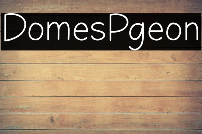 Domestic Pigeon Example 1