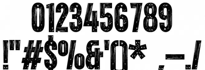 Domestic Prison Schriftart Anderer Schreiben