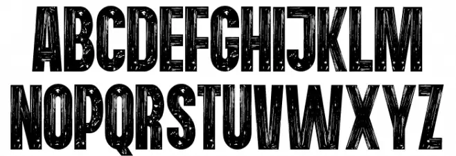 Domestic Prison Schriftart Gro&szlig;