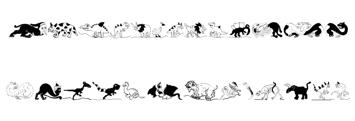 DomesticAnimals Font LOWERCASE