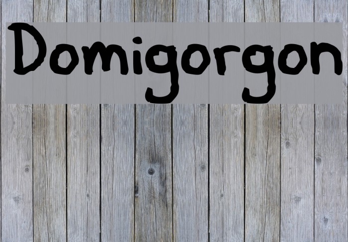 Domigorgon Font examples