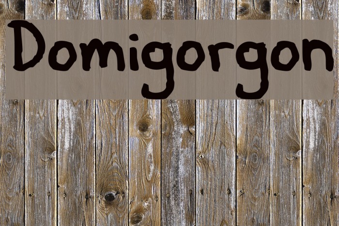 Domigorgon Font examples