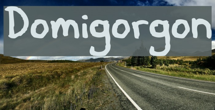 Domigorgon Font examples
