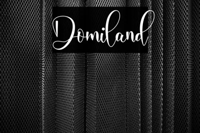 Domiland Font examples