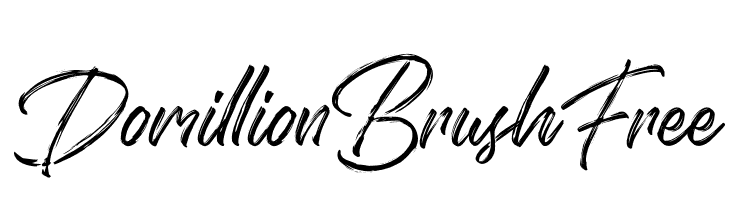 Domillion Brush Free  नि: शुल्क फ़ॉन्ट्स डाउनलोड