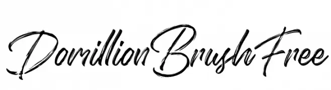 Domillion Brush Free  नि: शुल्क फ़ॉन्ट्स डाउनलोड