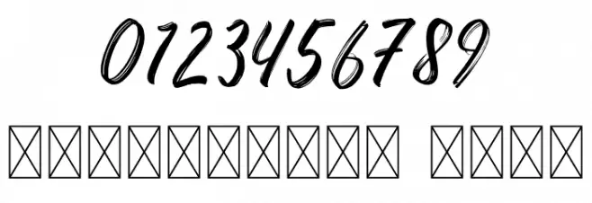 Domillion Brush Free Font OTHER CHARS