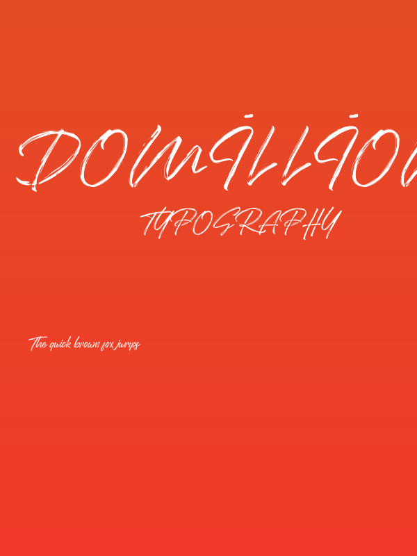 Domillion Brush Free Poster