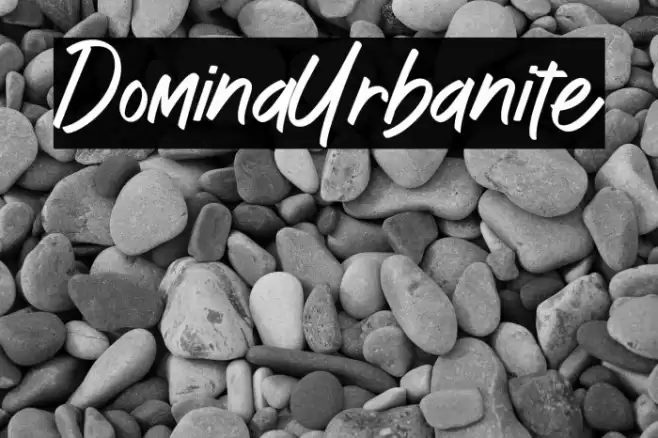 DominaUrbanite Schriftart examples