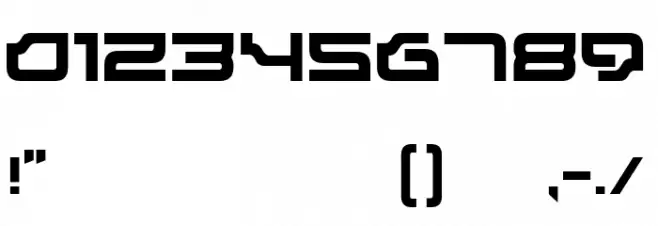 Dominator Medium Font OTHER CHARS