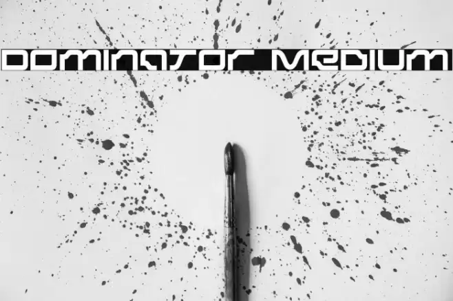 Dominator Medium Font examples
