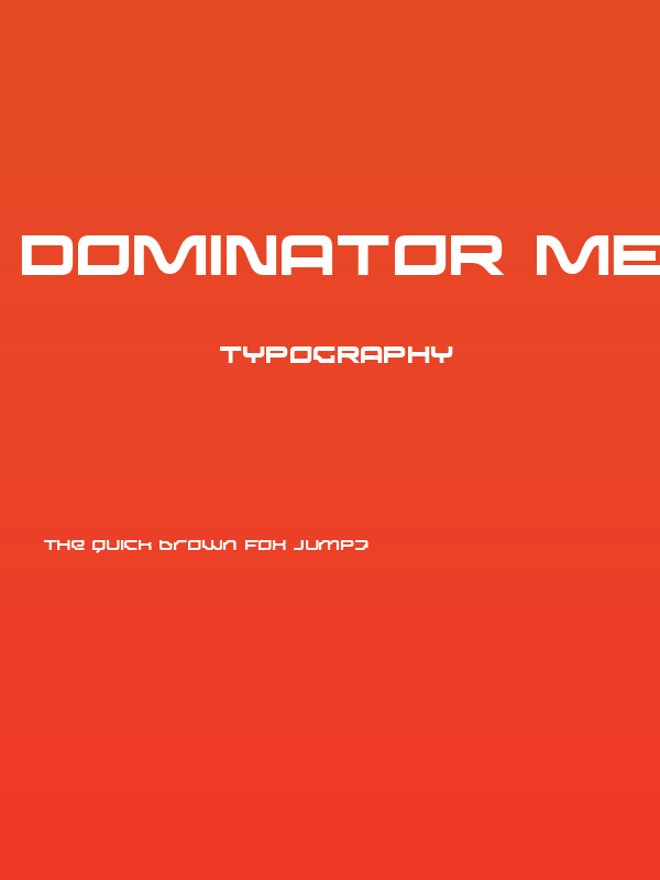 Dominator Medium Poster