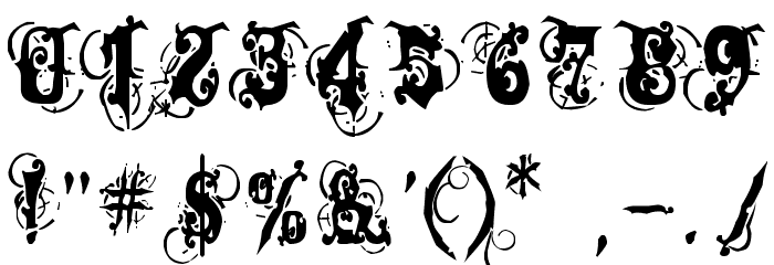 Dominatrix Font OTHER CHARS