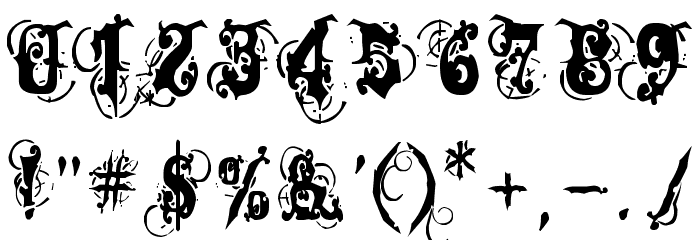 Dominatrix Font OTHER CHARS