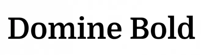 Domine Bold  नि: शुल्क फ़ॉन्ट्स डाउनलोड
