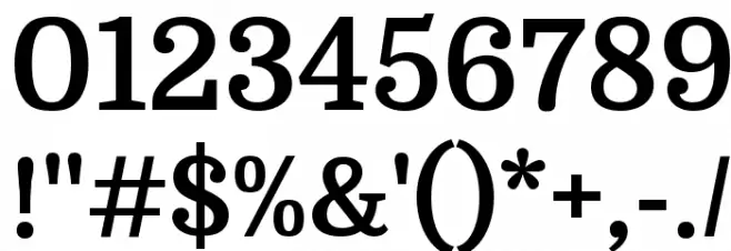 Domine Bold Font OTHER CHARS