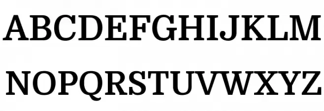Domine Bold Font UPPERCASE