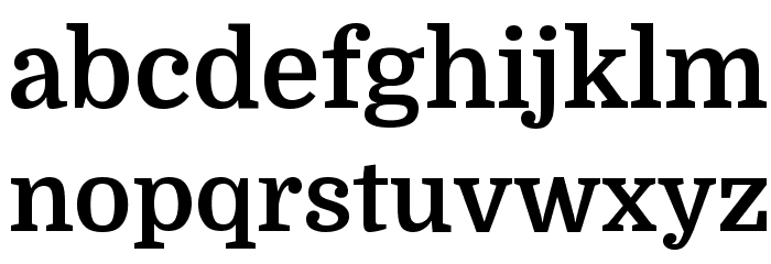 Domine Bold Font LOWERCASE