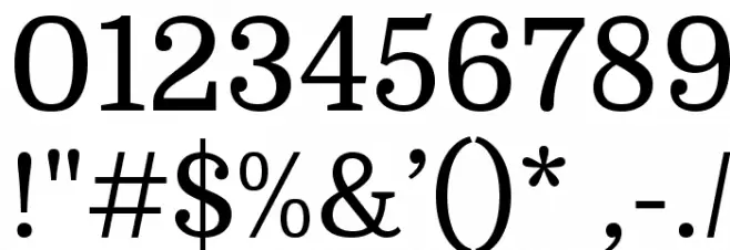 Domine-Regular Font OTHER CHARS