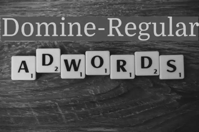 Domine-Regular Font examples