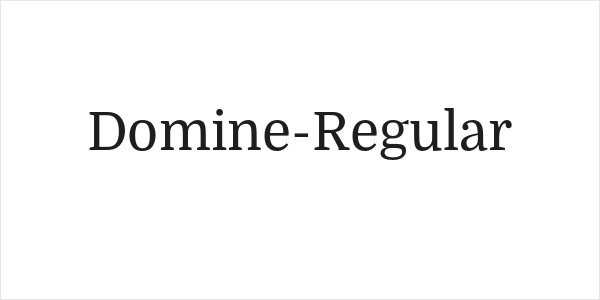 Domine-Regular Logo