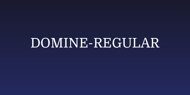 Domine-Regular Social Header