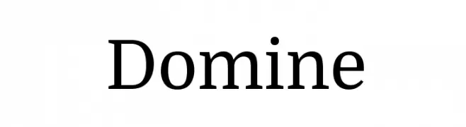 Domine  नि: शुल्क फ़ॉन्ट्स डाउनलोड
