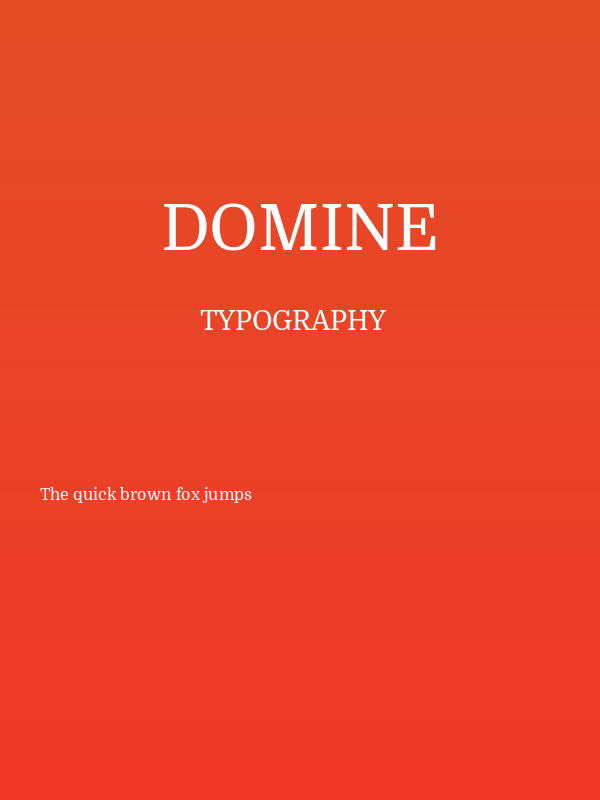 Domine Poster