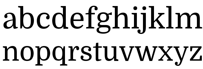 Domine Font LOWERCASE