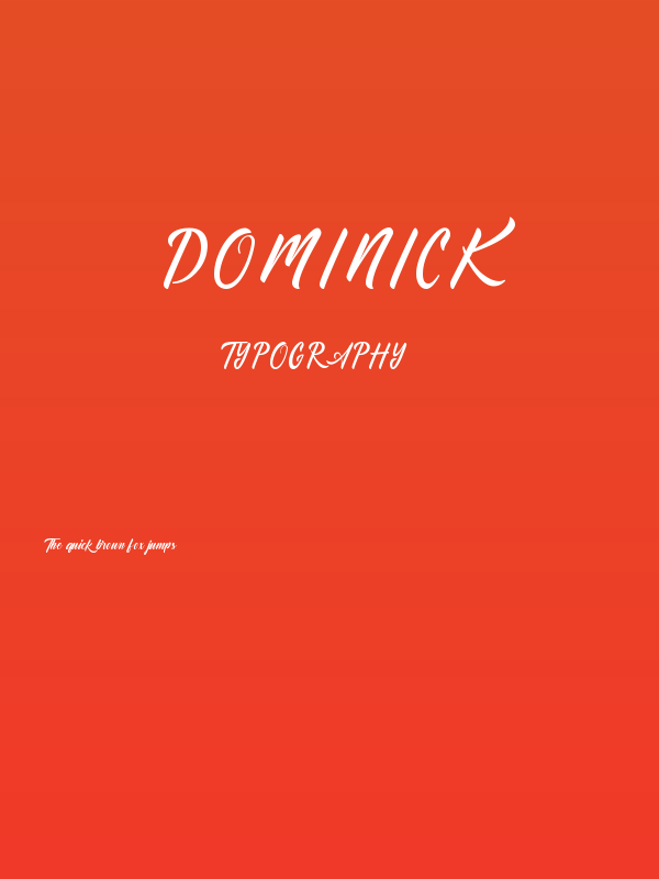Dominick Poster