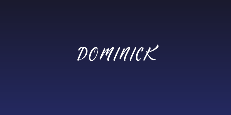 Dominick Social Header
