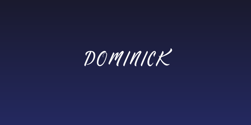 Dominick Social Header
