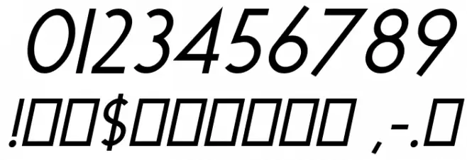 Dominik Italic Font OTHER CHARS