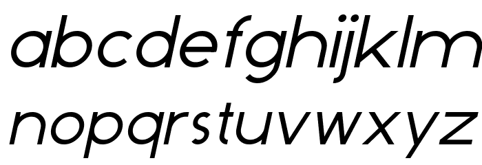 Dominik Italic Font LOWERCASE