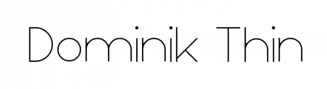 Dominik Thin  Frei Schriftart Herunterladen