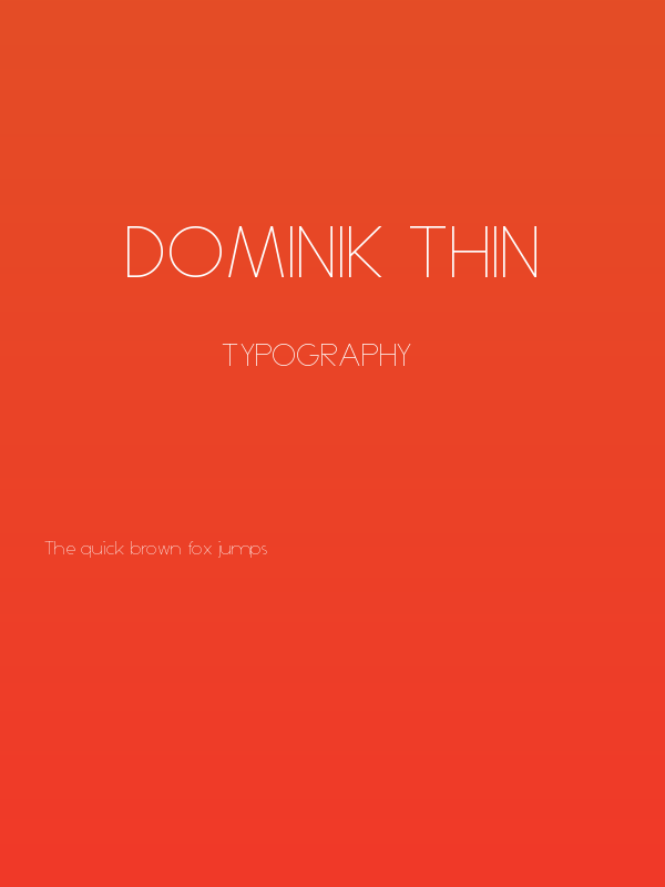 Dominik Thin Poster