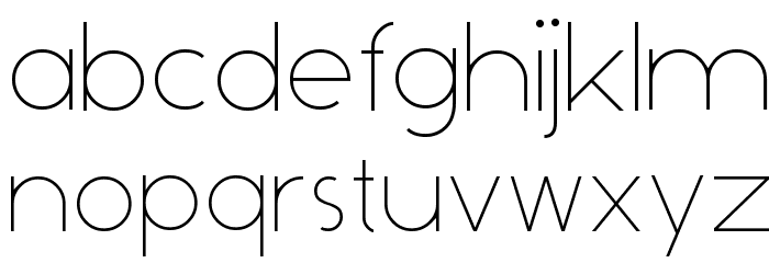 Dominik Thin Font LOWERCASE