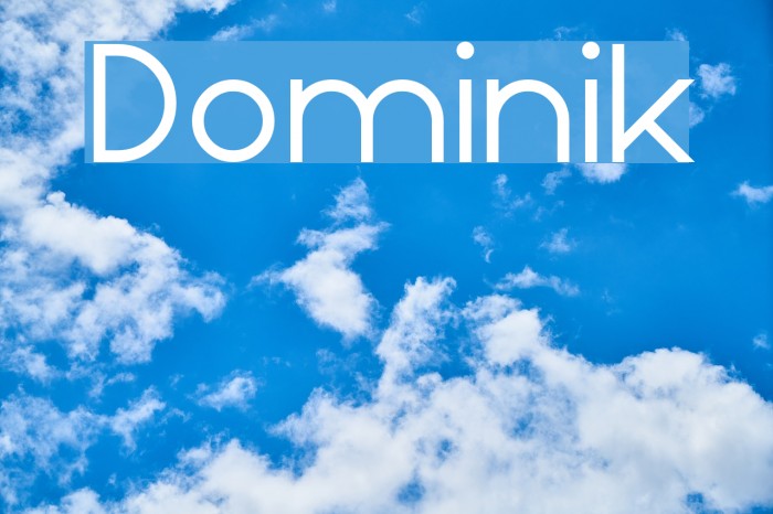 Dominik Font examples