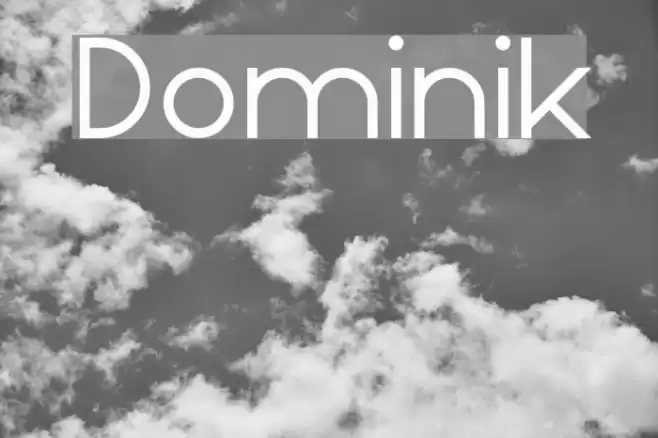 Dominik Шрифта examples