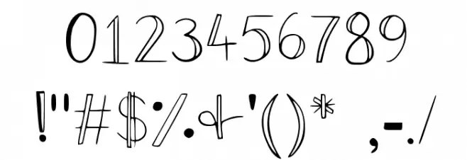 Dominique Regular Font OTHER CHARS