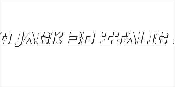 Domino Jack 3D Italic Italic Logo