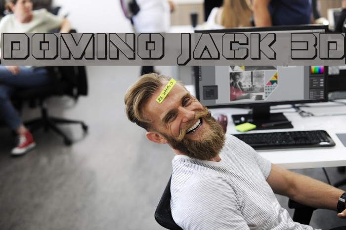 Domino Jack 3D Font examples