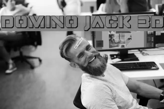 Domino Jack 3D Schriftart examples