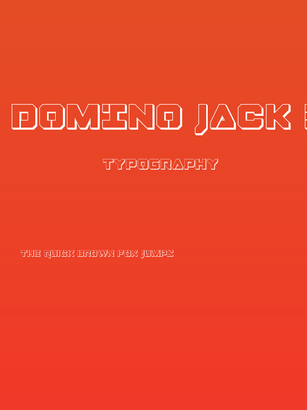 Domino Jack 3D Poster