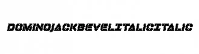 Domino Jack Bevel Italic Italic  Fuentes Gratis Descargar